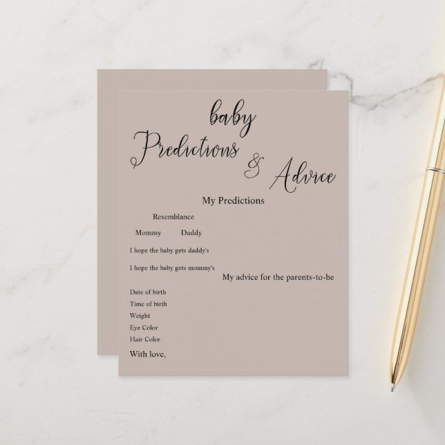 Folheto Mínimo Moderno do Jogo de Caligrafia (Frente/Verso In Situ)