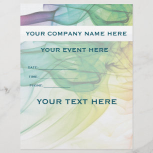 Folheto moderno e elegante de 8,5" x 11" do Office