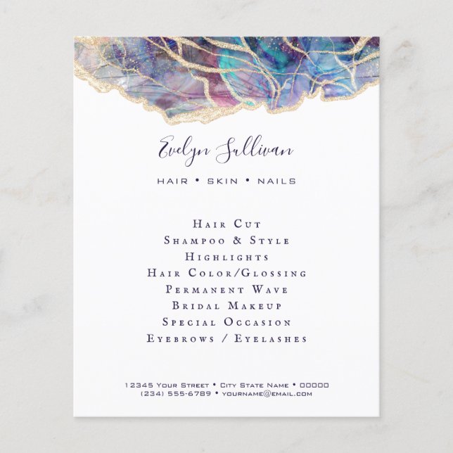 Folheto Opal Escuro (Frente)