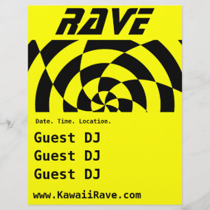 Folheto Personalizado da Rave de Arte Op