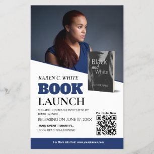 Folheto Personalizado de Lançamento de Livro