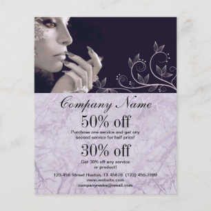 folheto personalizado do artista de unhas