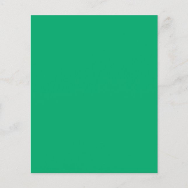 Folheto Personalizado do Emerald Green (Frente)