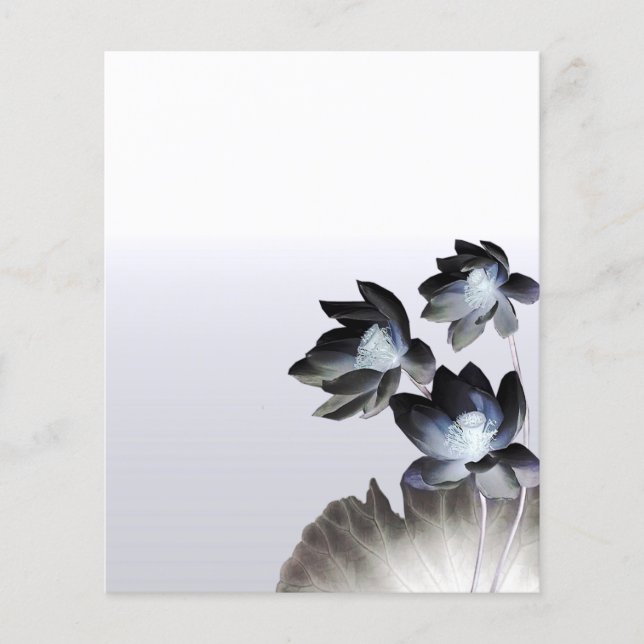 Folheto Personalizado Do Lotus Artístico Blossomo (Frente)