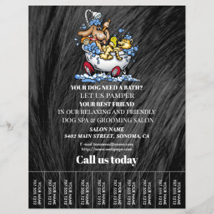 Folheto personalizado para a manutenção de cães