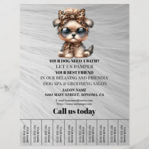 Folheto personalizado para a manutenção de cães