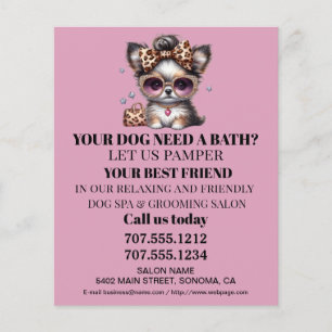 Folheto personalizado para a manutenção de cães