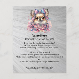 Folheto personalizado para a manutenção de cães