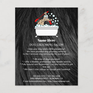 Folheto personalizado para a manutenção de cães