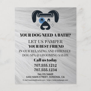 Folheto personalizado para a manutenção de cães