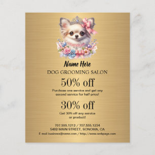 Folheto personalizado para a manutenção de cães