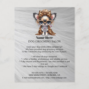 Folheto personalizado para a manutenção de cães
