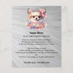Folheto personalizado para a manutenção de cães