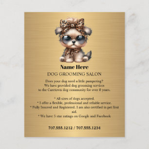 Folheto personalizado para a manutenção de cães