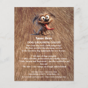 Folheto personalizado para a manutenção de cães