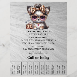 Folheto personalizado para a manutenção de cães