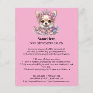 Folheto personalizado para a manutenção de cães