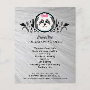 Folheto personalizado para a manutenção de cães