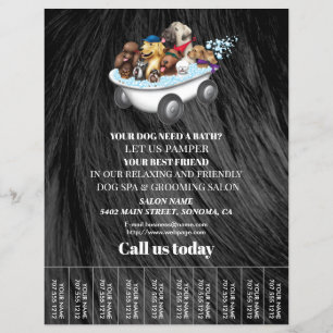 Folheto personalizado para a manutenção de cães