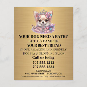 Folheto personalizado para a manutenção de cães