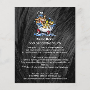 Folheto personalizado para a manutenção de cães