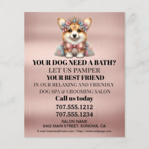 Folheto personalizado para a manutenção de cães