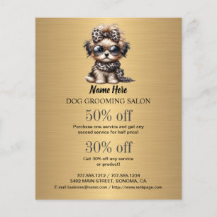 Folheto personalizado para a manutenção de cães
