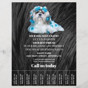 Folheto personalizado para a manutenção de cães