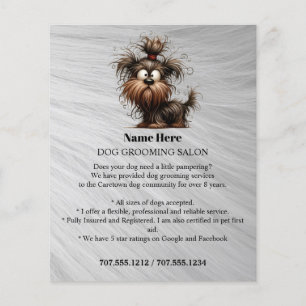 Folheto personalizado para a manutenção de cães
