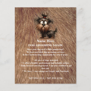 Folheto personalizado para a manutenção de cães