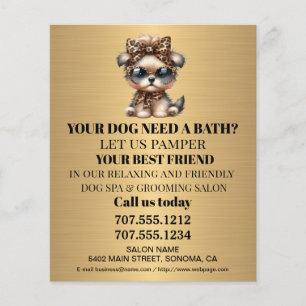 Folheto personalizado para a manutenção de cães