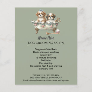 Folheto personalizado para a manutenção de cães