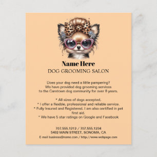 Folheto personalizado para a manutenção de cães