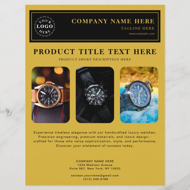 Folheto Personalizado para Promoções de Produtos (Frente)