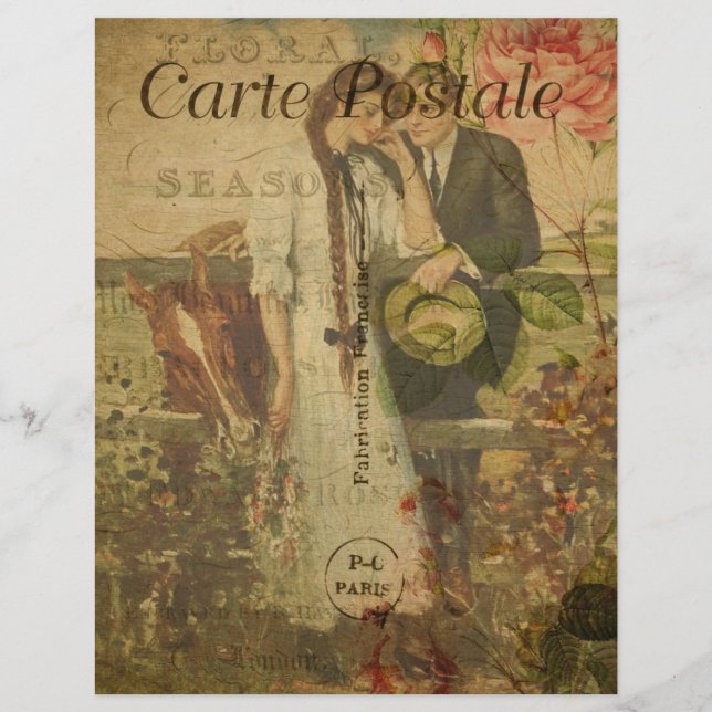 Folheto postal francês (Frente)