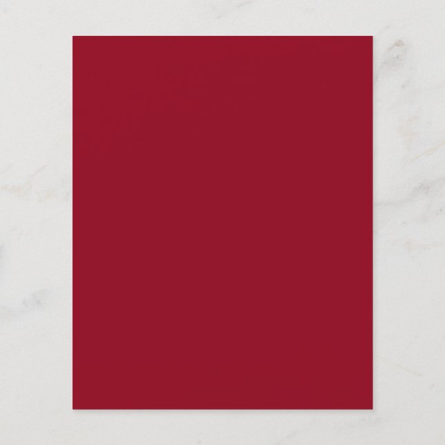 Folheto Vermelho Burgundy (Verso)