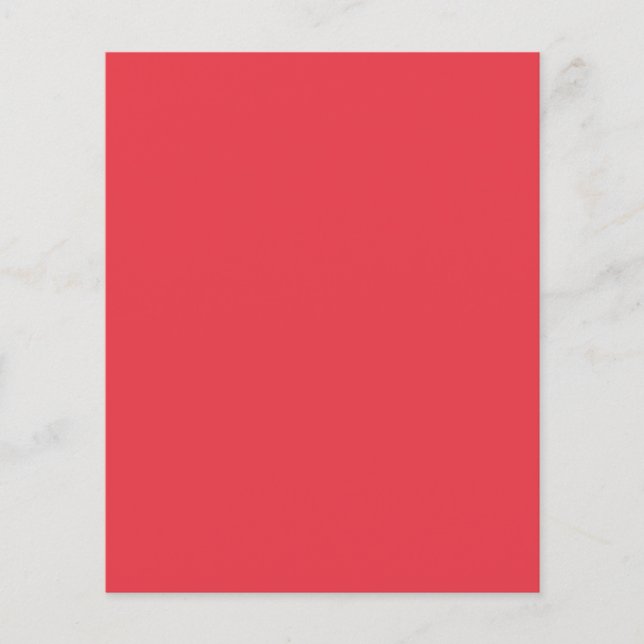 Folheto Vermelho de Tomato Personalizado (Frente)