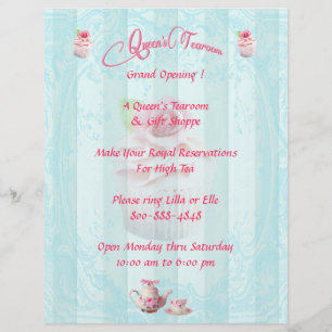 Folhetos de Cupcakes de Rosa de chá rosa