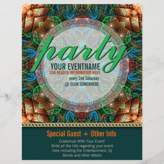 Folhetos de Eventos Feitos Prontos para a Tribo En (Frente)