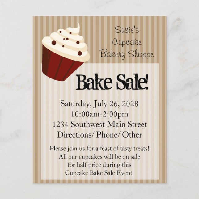 Folhetos de venda de Assares de Cupcake Pequeno, M (Frente)