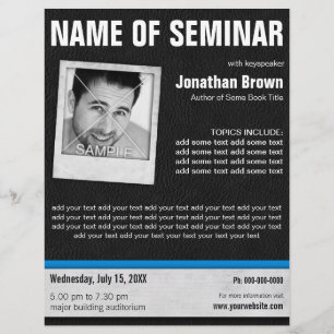 Folhetos do Seminário de Conferência de Fotos de C