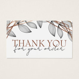 Foliage geométrica frame obrigado com desconto