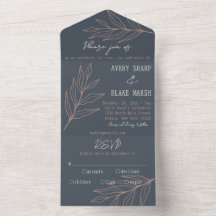Foliage Leaf Line Art Charcarbont, Cream & Pink Bo