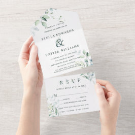 Foliage Verde Ampersand Wedding Elegante