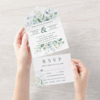 Foliage Verde Ampersand Wedding Elegante