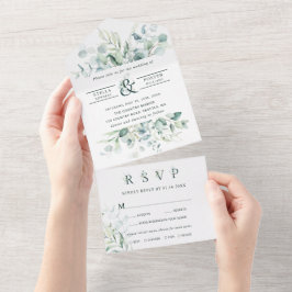 Foliage Verde Ampersand Wedding Elegante