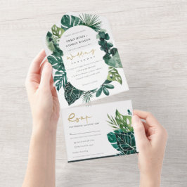 FOLIAGEM TROPICA MODERADA DE MONSTERA VERDE