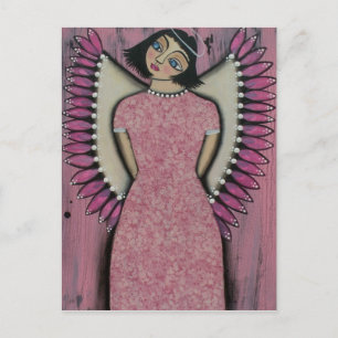 Folk ART Angel Mist BY LORI EVERETT cartão postal