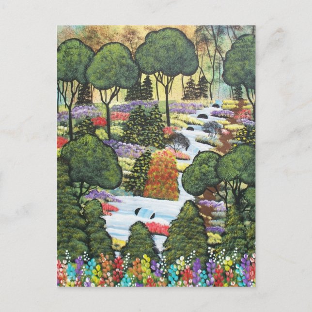 Folk Art BY LORI EVERETT cartão postal (Frente)