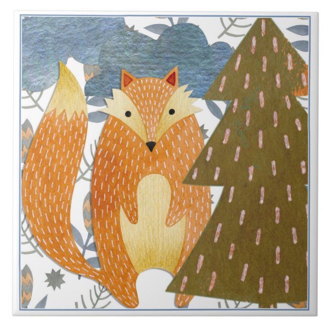 Folk Art Fox Natal (Frente)